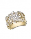 Effy Jewlery Moderna 14K Yellow Gold Diamond Ring, .42 TCW Ring size 7