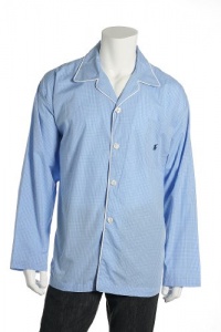 Polo by Ralph Lauren Light Blue & White Check Night Shirt