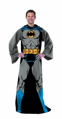 Character Comfy Costume Throws Snuggies (Harry Potter, Superman, Batman, Wonder Woman, Lord of the Rings, Dark Knight, Bilbo, LOTR, The Hobbit, Gandalf, Spiderman) (Batman Classic - In Black - Comfy Costume Throw Snuggie)