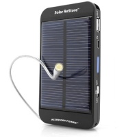 ReVIVE Series Solar ReStore External Battery Pack with Universal USB Charging Port for Portable E-readers , MP3 Players , Smartphones & More USB Powered Devices