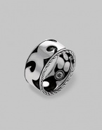 A thoroughly modern look crafted with a bold scroll design in fine sterling silver. From the Men's Dayak Collection Sterling silver About ½ wide Imported 