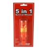 5 in 1 Survival Whistle, Emergency Zone® Brand