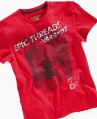 Graphics go multicultural in this Asian Letters tee from Epic Threads. (Clearance)