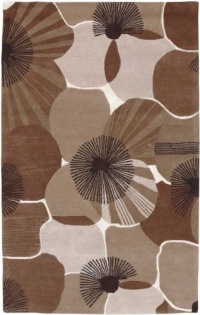 Area Rug 5x8 Rectangle Transitional Light Beige Color - Surya Goa Rug from RugPal