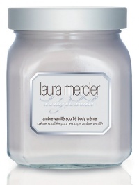 A modern fragrance of comfortable sensuality. Just as milk nourishes your body, the key ingredients in Laura Mercier's Souffle Body Creme instantly nourish your skin. This silky smooth creme, with its lightly whipped feel and delicious Ambre Vanille scent, enriches the skin with much-deserved VitaminA, C and E derivatives. Grape Seed and Rice Bran Oil condition the skin while Vanilla Extract and Honey offer soothing benefits.