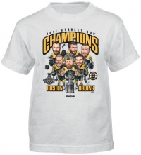 NHL Boston Bruins 2011 Stanley Cup Champs Caricature Tee Shirt Boys'