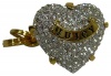 Juicy Couture Pave Heart Gold Engagement Ring Key Fob