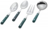 Ginkgo Le Prix 4-Piece Stainless Steel Hostess Serving Set, Green