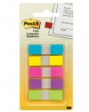 Post-it Flags with On-the-Go Dispenser, Assorted Bright Colors, 1/2-Inch Wide, 100/Dispenser, 1-Dispenser/Pack