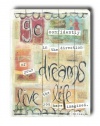 Dreams Live Life 30x40 Limited-Edition Artistic Planked Wood Sign by Erin Butson