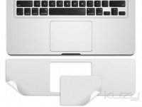 Kuzy - 15inch PALMREST with Trackpad Skin Sticker Cover Silver for Apple MacBook Pro 15.4 (A1286) Glossy Display ONLY