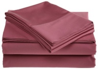 La Rochelle 500-Thread-Count Supima Cotton Sheet Set, Queen, Heather Rose