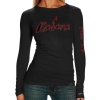 NCAA Alabama Crimson Tide Ladies Black Long Sleeve Tissue T-shirt -