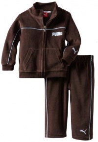 Puma - Kids Baby-Boys Infant Promo Velour Set, Brown, 24 Months