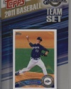 2011 Topps Limited Edition Milwaukee Brewers Baseball Card Team Set (17 Cards) - Not Available In Packs!!