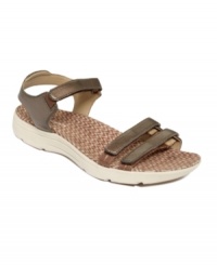 With shoes so comfy and cute, who cares about the gossip? Easy Spirit's Easy Spirit sandals feature a double adjustable velcro closure for a customized fit.