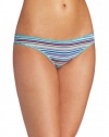 ck one Women's Coverage Bikini, Nikki Stripe, Small