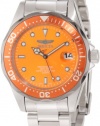 Invicta Women's 12814 Pro Diver Orange Dial Watch with Extra Rubber Strap