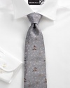 EXCLUSIVELY AT SAKS This micro-motif tie adds whimsy without overpowering your look.Dry cleanMade in USA