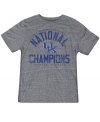 V is for victory. Make it known that the Kentucky Wildcats have claimed their NCAA throne with this National Champions t-shirt from adidas.