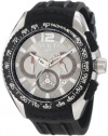 Invicta Men's 1850 S1 Chronograph Grey Dial Black Polyurethane Watch