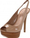 Jessica Simpson Women's Js-Halie Platform Pump,Nude Patent,7.5 M US