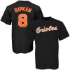 MLB Majestic Cal Ripken Baltimore Orioles #8 Youth Jersey T-Shirt - Black