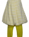 ABS Kids Infant Girls Yellow Stripe Bubble Top Legging Set-12 Months