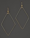 Make a modern statement with Lana's geometric drop earrings in 14K yellow gold.