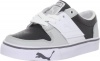 Puma El Ace 2 JR Sneaker (Little Kid/Big Kid),Gray/Black/White/Steel,7 M US Big Kid