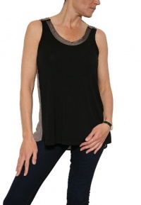 Robbi & Nikki Women's Jersey Mesh Tank Top