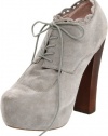 Betsey Johnson Women's Serenn Platform Pump,Grey Suede,6.5 M US