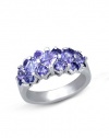 Effy Jewlery 14K White Gold Tanzanite Ring, 1.86 TCW Ring size 7