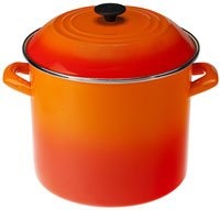 Le Creuset N4100-2802 Enamel-On-Steel Covered Stockpot, 16-Quart, Flame