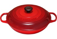 Le Creuset Signature Enameled Cast-Iron 5-Quart Round Braiser, Cherry