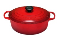 Le Creuset Signature Enameled Cast-Iron 6-3/4-Quart Oval French Oven, Cherry