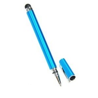 COSMOS Aqua Blue Stylus Touch Screen Pen/Gel Ink/ball pen for iPhone 4 4s 3 3Gs iPod/iPad 2 3,SONY PLAYSTATION PSP PS VITA, Motorola Xoom, Samsung Galaxy, BlackBerry Playbook AMM0101US + Cosmos Cable Tie