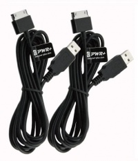 Pwr+ Pack of 2 Extra Long 6.5 Ft Cord Charging Data Sync Cable 3.0 USB to 40 Pin for Asus Eee Pad Transformer Tf101 A1 B1 ; Prime Tf201 & Tf300t ; Eee Pad Slider Sl101 A1 B1 Touchscreen Tab Tablet Pc Pad ; P/n 7n21135100344 Uc1l