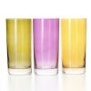 These brightly-hued glasses set a festive tone with a cheery punch of color.