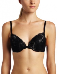 On Gossamer Women's Boudoir Blooms Bump It Up Bra, Black, 34B