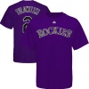 MLB Majestic Troy Tulowitzki Colorado Rockies Youth Name & Number T-Shirt - Purple