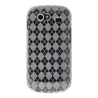 Amzer Luxe Argyle High Gloss TPU Soft Gel Skin Case for Samsung/Google Nexus S - Clear