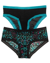 No more panty lines with OnGossamer's mesh boyshorts. Now in solids and prints with contrasting lace trim. Style #3136.