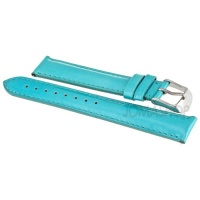 MICHELE 16 mm Aqua Patent Strap