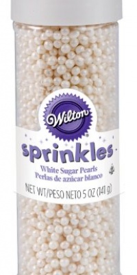 Wilton Sugar Pearls, White, 5 Oz