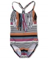 Get ready for a sunny day at the pool with this striped one-piece from Roxy.