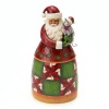 Jim Shore Heartwood Creek Santa Classic Santa Holding Cat Figurine 8-3/4-Inch