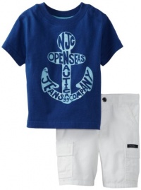 Nautica Boys 2-7 2 Piece Anchor 2 Short Set, Mailman, 4T