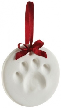 Pear Head Ornament Dog Paw Print