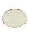 From the Lenox Dimension Collection, classic Eternal dinnerware elegantly accents the table. In ivory china with rich gold trim, Eternal is offered in a complete selection of pieces.